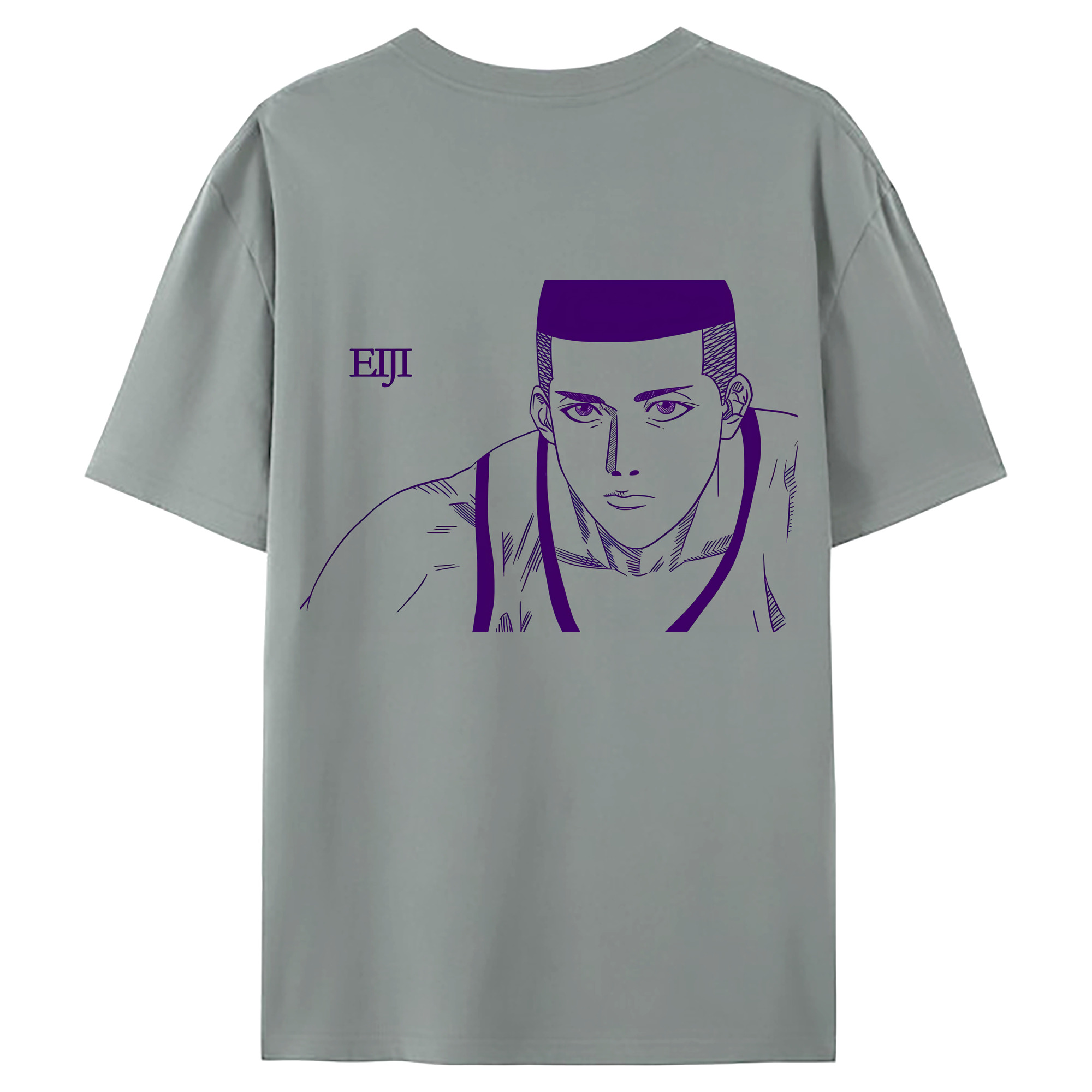 （画像用） SLAM DUNK／スラムダンク 綿100％ メンズ半袖Tシャツ（バックプリント） 通気性